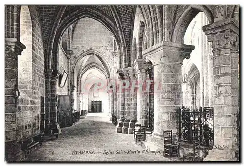 Ansichtskarte AK Etampes Eglise saint Martin d Etampes