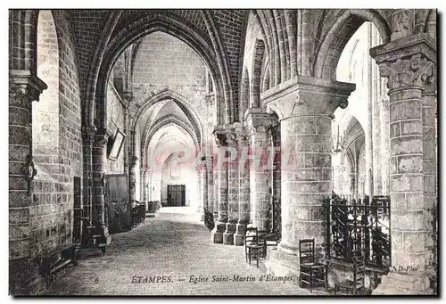 Cartes postales Etampes Eglise saint Martin d Etampes
