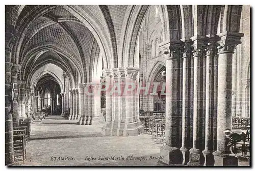 Ansichtskarte AK Etampes Eglise saint Martin d Etampes bas cole