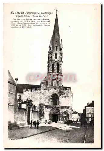 Cartes postales Etampes Pilloresque et Historique Eglise Notre Dome du Fort