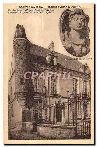 Cartes postales Etampes (S et O) Maison d Anne de Pisseleu