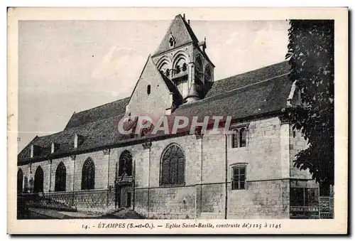 Cartes postales Etampes(S et O) Eglise Saint Basile Construite