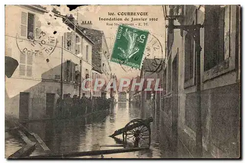 Courbevoie - Inondation de Janvier 1910 - Cartes postales