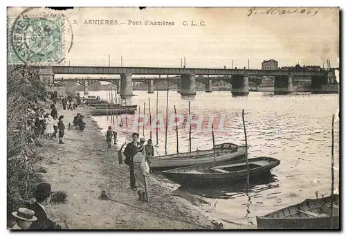 Asnieres - Pont d Asnieres Enfants - Cartes postales