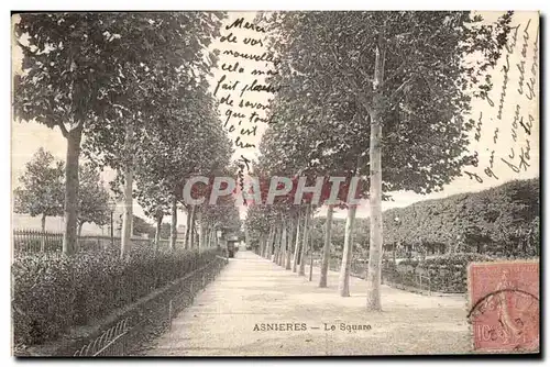 Cartes postales Asnieres Le square