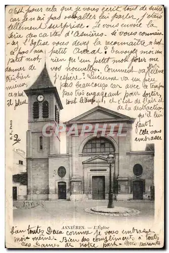 Cartes postales Asnieres L Eglise