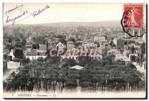 Cartes postales Asnieres Panorama