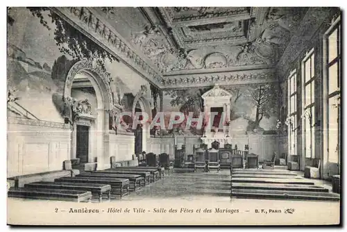 Ansichtskarte AK Asnieres Hotel de ville salle des fetes et des Mariages