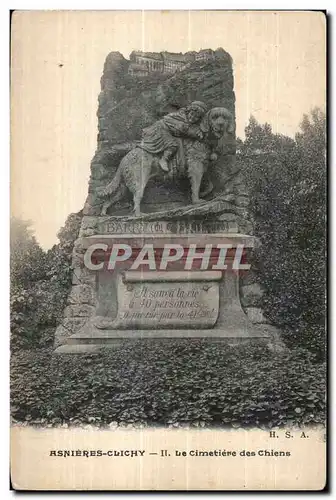 Cartes postales Asnieres Clichy II Le Cimetiere des Chiens