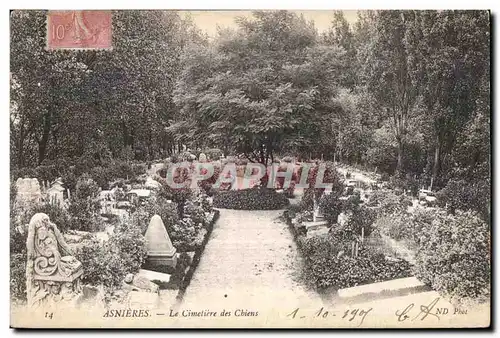 Cartes postales Asnieres Le Cimetiere des Chiens