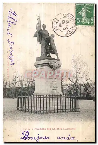 Cartes postales Monument des Enfants d Asnieres