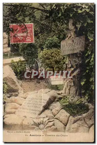 Cartes postales Asnieres Cimetiere des Chiens