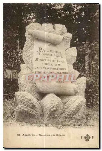 Cartes postales Asnieres Cimetiere des Chiens