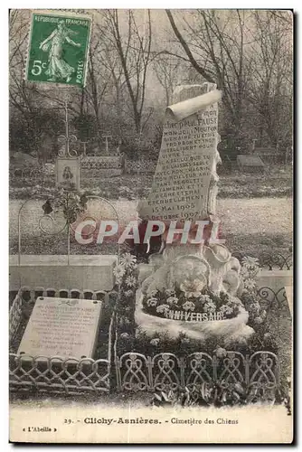 Cartes postales Clichy Asnieres Cimetiere des Chiens