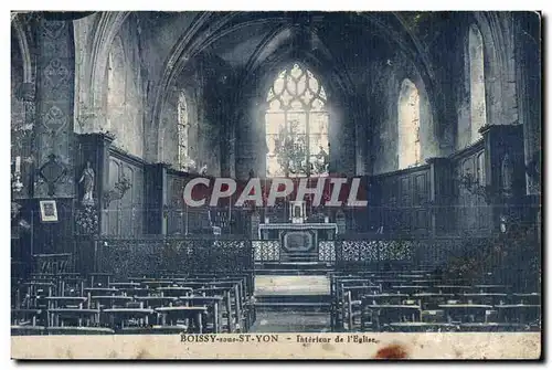 Boissy sous St Yon - L Eglise - Cartes postales