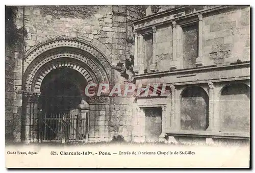 Pons - Chapelle de St Gilles - Cartes postales