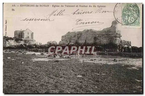 Environs de Royan - Eglise de Talmont et Rocher du Sphinx - Ansichtskarte AK