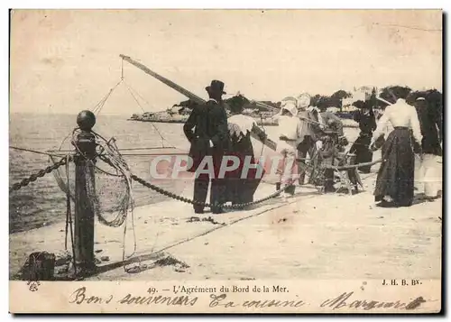 Cartes postales L Agrement du Bord de la Mer Charente Pecheurs