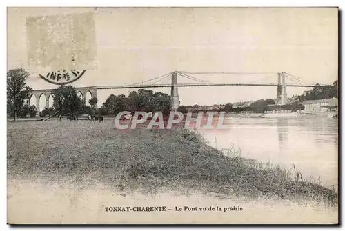 Cartes postales Tonnay Charente Le Pont vu de la prairie