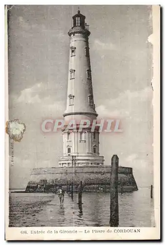 Ansichtskarte AK Entree de la Gironde Le Phare de Cordouan Lighthouse