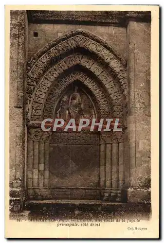 Cartes postales Aulnay L Eglise Une voute de la facade principale cote drois