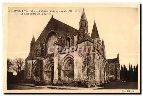 Cartes postales Aulnay L Eglise la plus ornee de la region