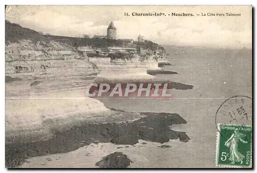 Cartes postales Charente Meschers La Cote vers Talmont