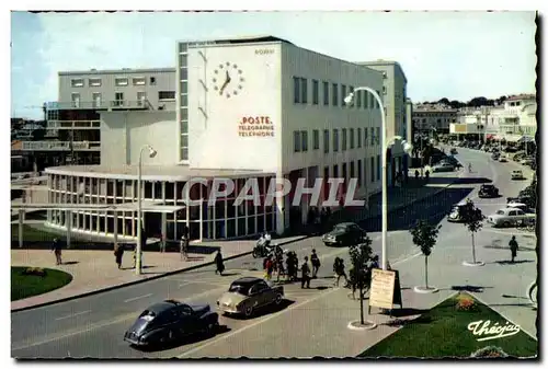 Moderne Karte Royan La Poste et la Rue de la Republic