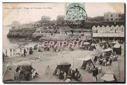 Cartes postales Royan Plage et Falaises du Chay