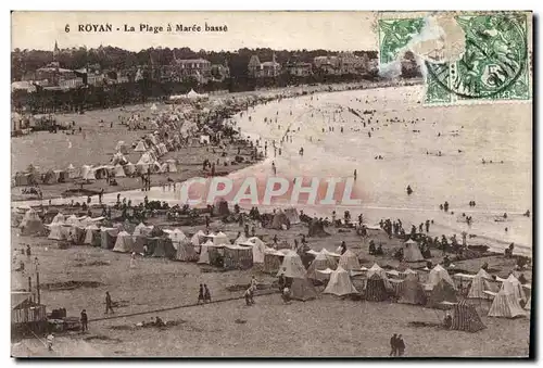 Cartes postales Royan La Plage a Maree basse