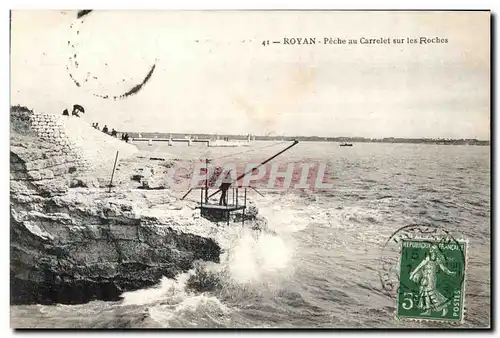 Cartes postales Royan Peche au Carrelet sur les Roches