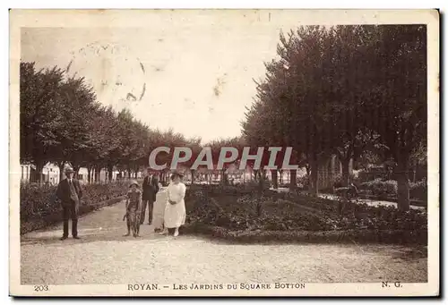 Cartes postales Royan Les Jardins du Squrare Botton