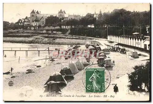 Cartes postales Royan La Conche de Foncillon Les Tentes