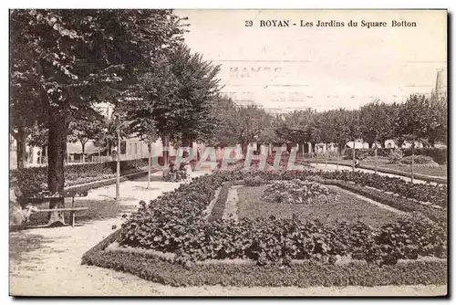 Cartes postales Royan Les Jardins du Squrare Botton