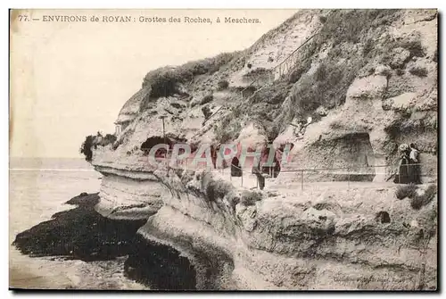 Cartes postales Royan Environs de Royan Grottes des Roches a Meschers