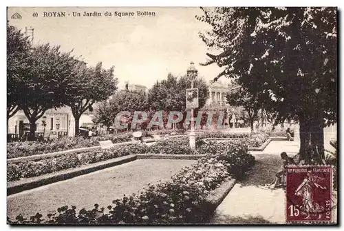 Cartes postales Royan Un Jardin du Square Botton