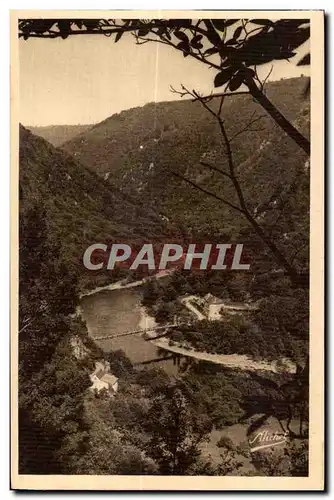 Ansichtskarte AK St Martin la Meanne (Correze) Vue sur le pont d Eylac Route de St Privat Route touristique Argen