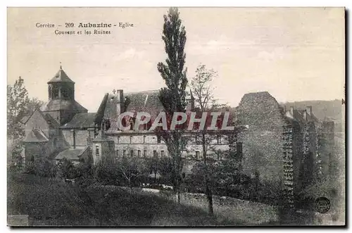 Cartes postales Correze Aubazine Eglise Couvent et les Ruines