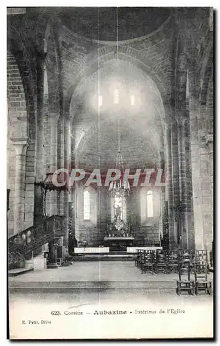 Cartes postales Correze Aubazine Interieur de l Eglise