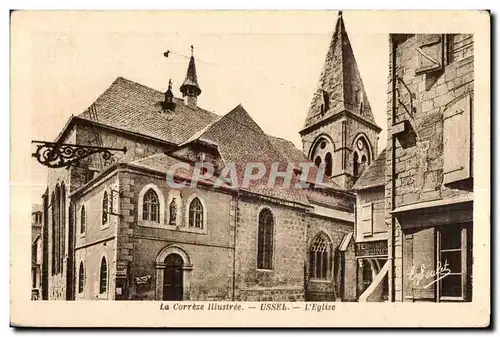 Ansichtskarte AK La Correze Illustree Ussel l Eglise