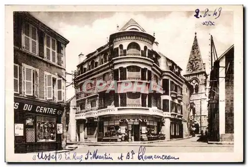 Cartes postales Ussel La Rue St Martin et le Boulevard Clemenceau