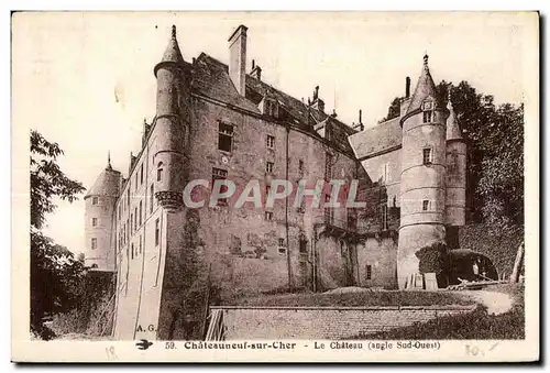 Chateauneuf sur Cher - Le Chateau - Cartes postales