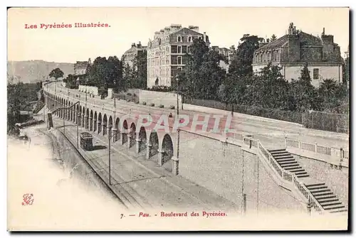 Cartes postales Pau Boulevard des Pyreness