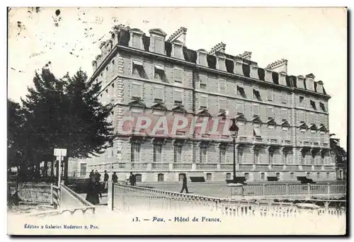 Cartes postales Pau Hotel de France