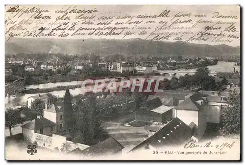 Cartes postales Pau Vue generale de Jurancon