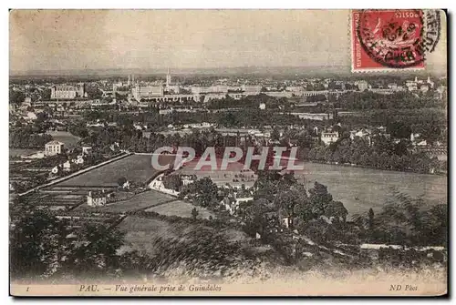 Cartes postales Pau Vue generale prise de Guindales