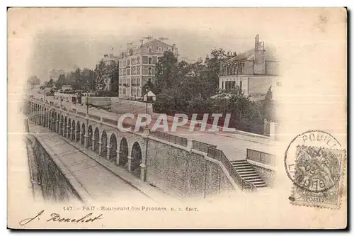 Cartes postales Pau Boulevard des Pyrenees