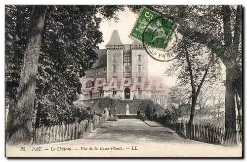 Cartes postales Pau Le Chateau Vue de la Basse Plante