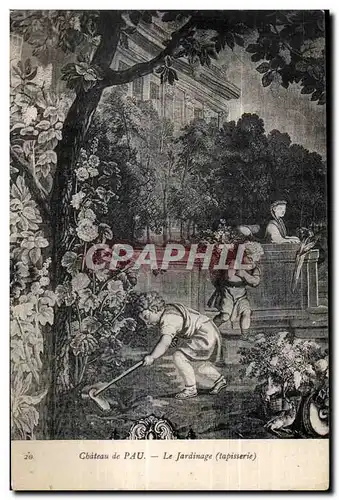 Cartes postales Chateau de Pau Le Jardinage (tapisserie)
