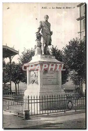 Cartes postales Pau La Statue de le Henri IV